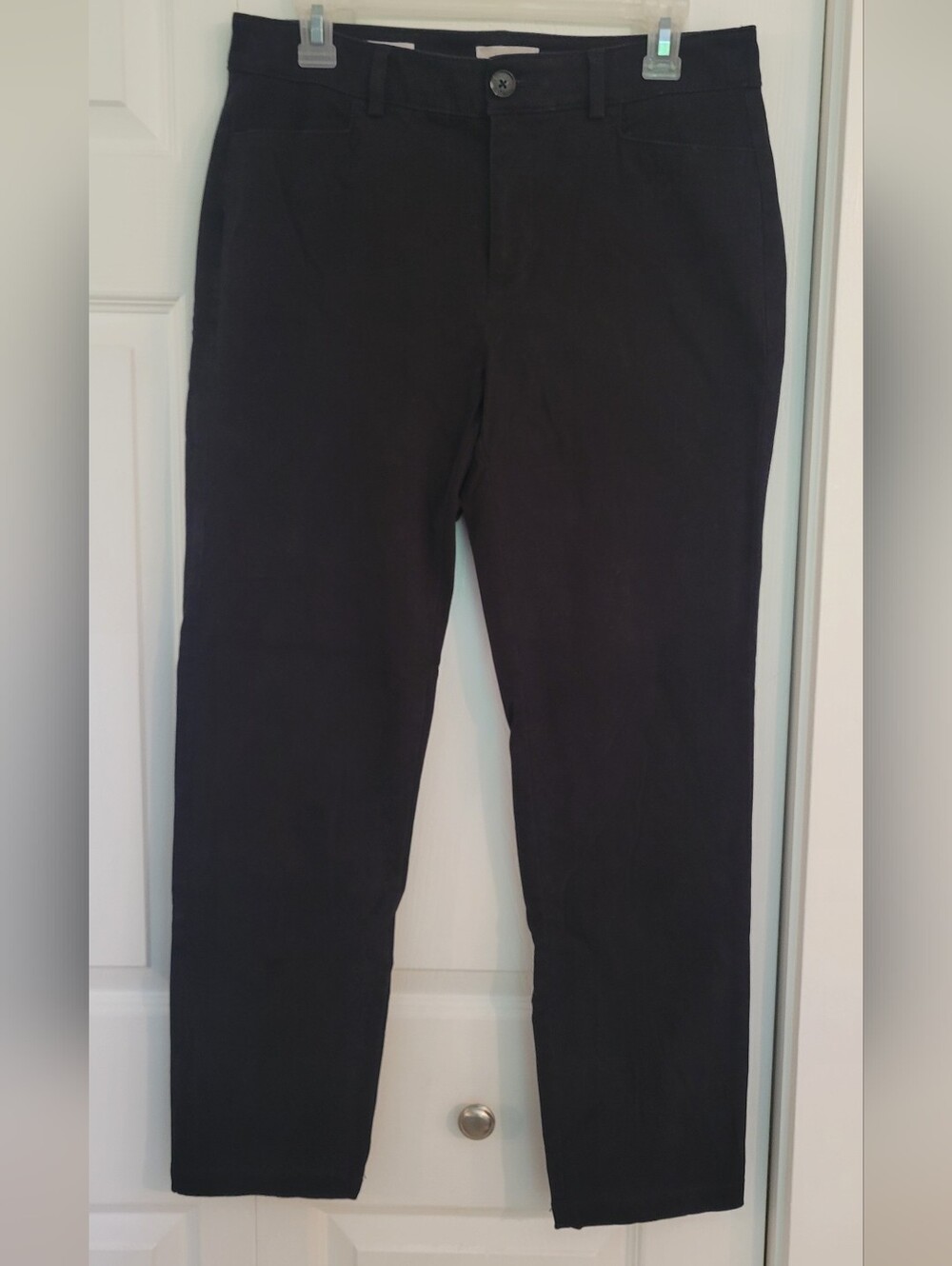 LOFT Black Slim Straight Pants
